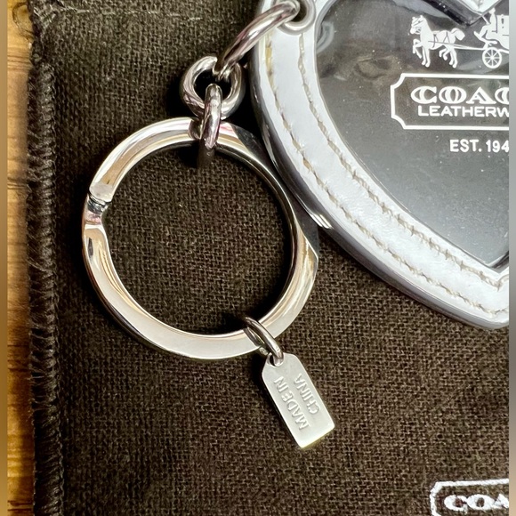 COACH ~ TATTOO HEART FRAME KEYCHAIN/FOB - Picture 5 of 8